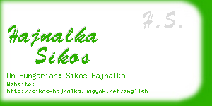 hajnalka sikos business card